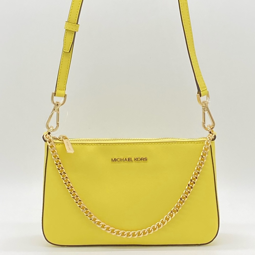 MICHAEL KORS MEDIUM ZIP POUCHETTE SUNSHINE - Picture 13 of 14